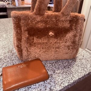 Kate Spade Tan Faux Fur Tote